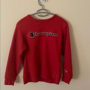 Champion red long sleeve tee